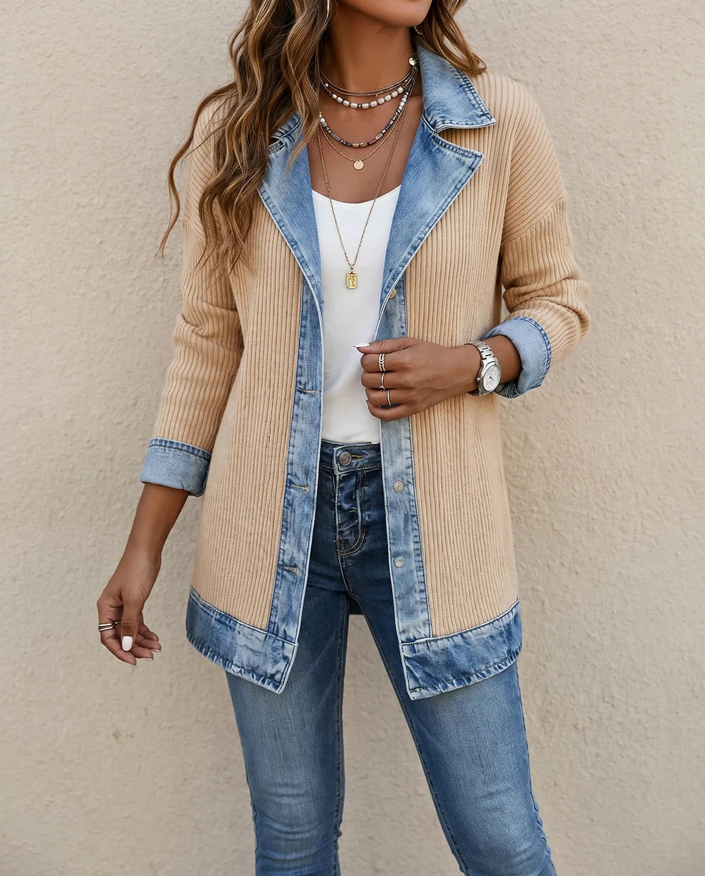 Textured Open-Front Jacket