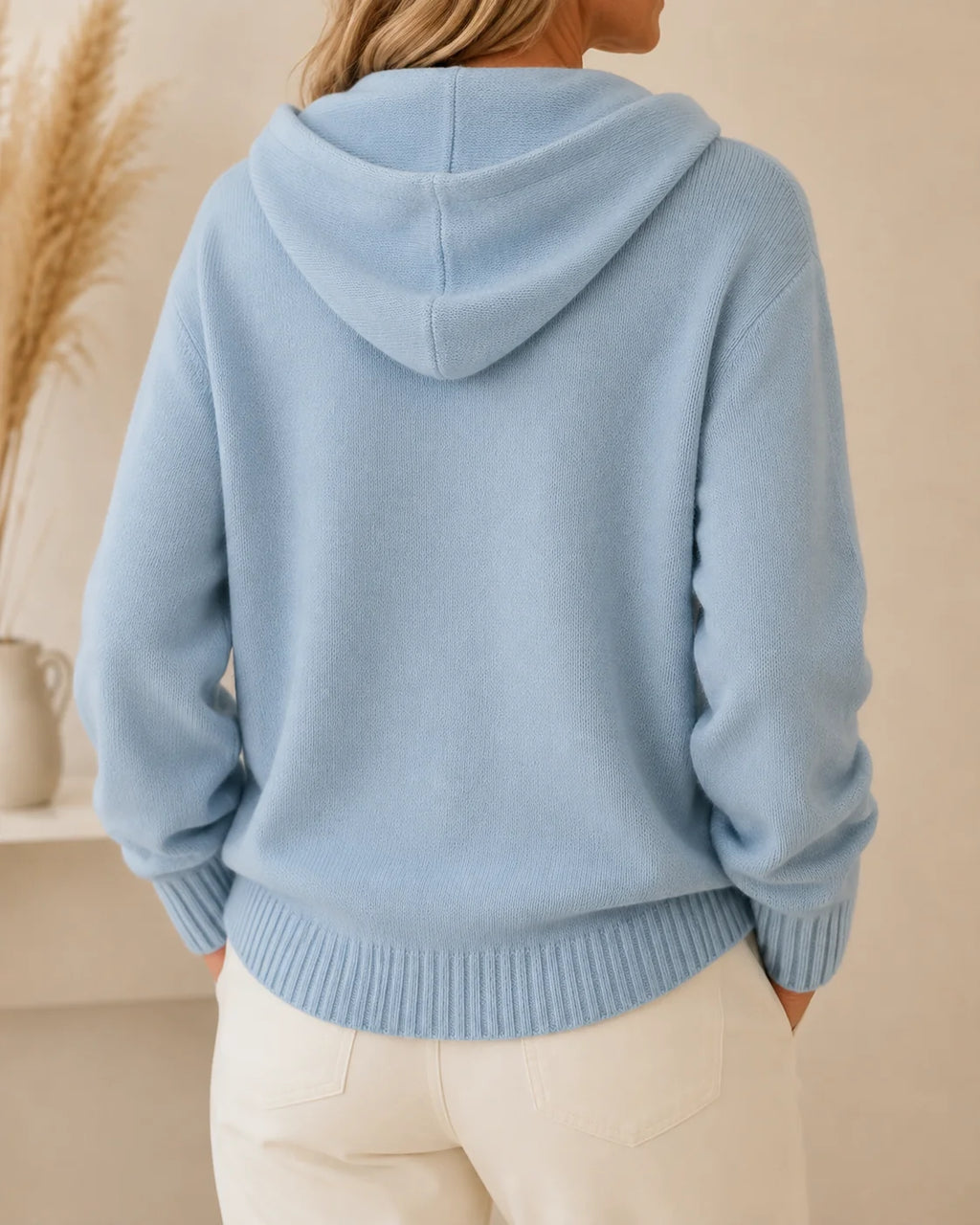 CLEARANCE SALE🔥 Women's Casual Hoodie Cotton Plain Long Sleeve Comfy Cardigan