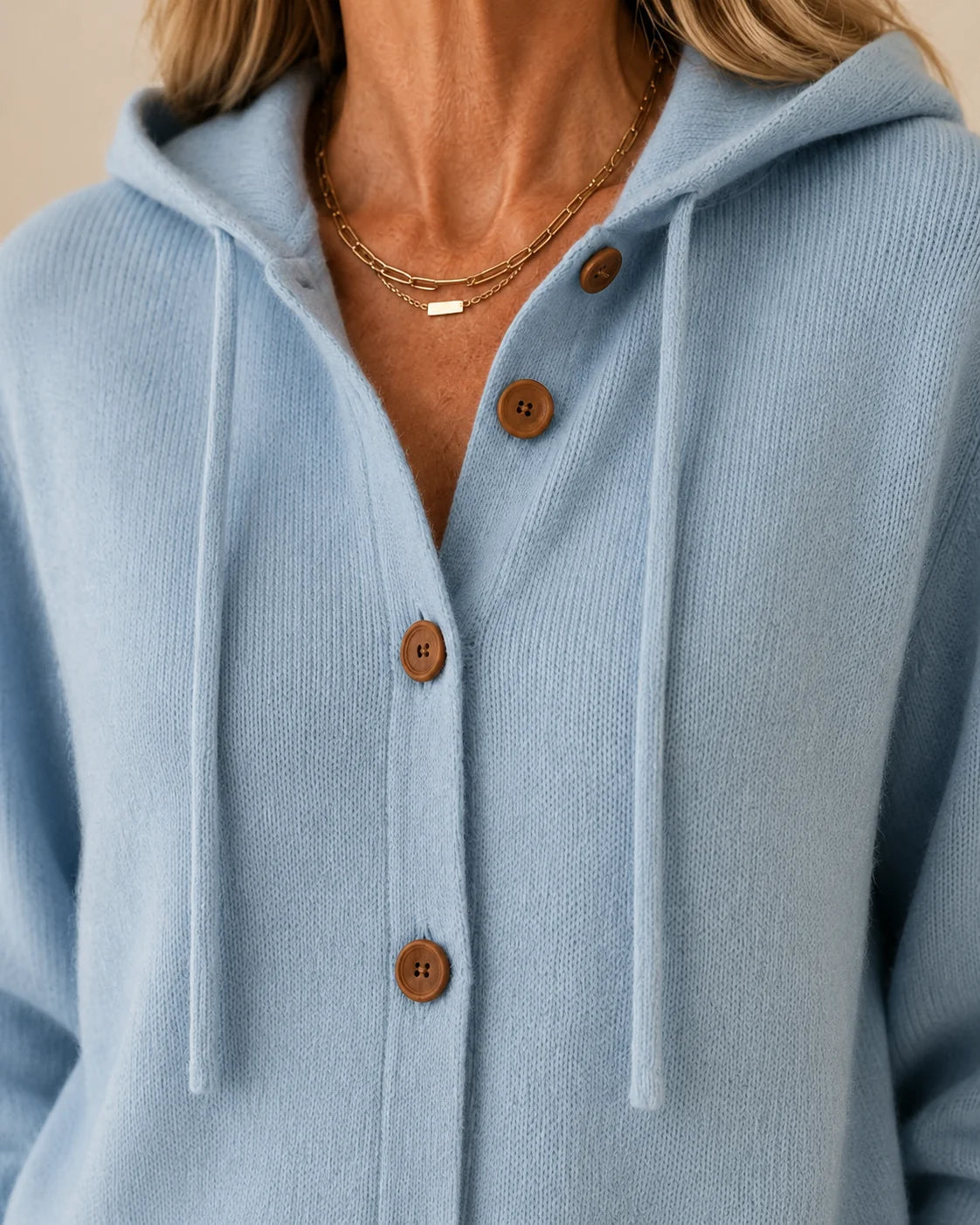 CLEARANCE SALE🔥 Women's Casual Hoodie Cotton Plain Long Sleeve Comfy Cardigan
