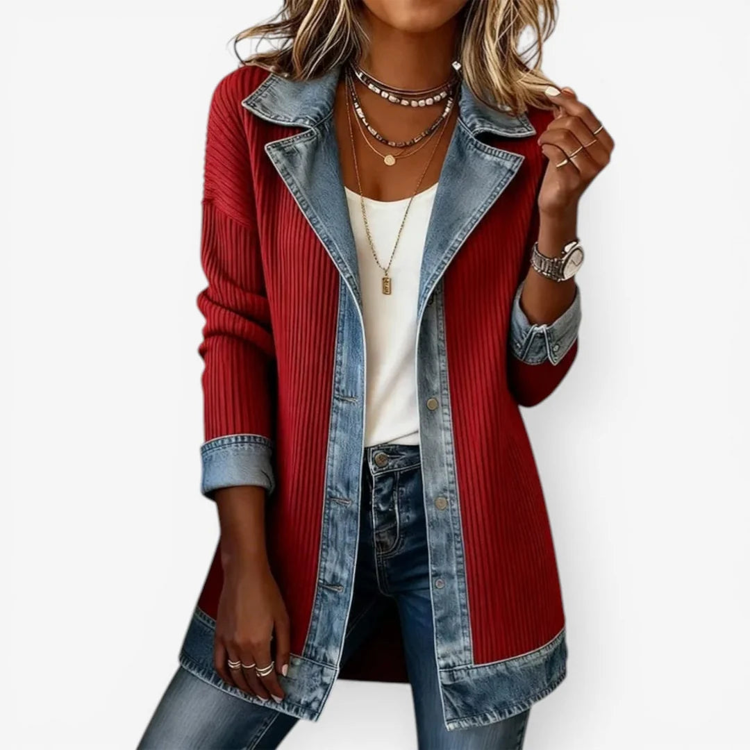 Textured Open-Front Jacket